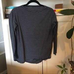 Lululemon striped Back in action Long sleeve